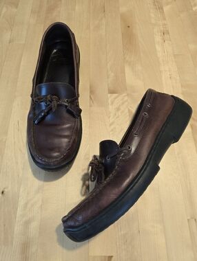 G.H. Bass Karen Brown Leather Loafers Boat Shoes Size 9M
